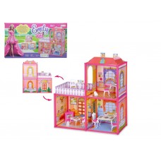Кукольный домик игровой 6984, 60 см, мебель и фигурки, BabyToys