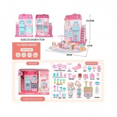 Кукольный домик BabyToys 6688-10 пластиковый разноцветный