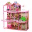 Будиночок 6992 для ляльки, 3 поверхи, в109-ш107-г41см, світло, меблі