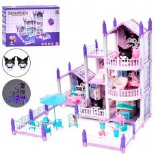 Кукольный домик BabyToys GJJ-026 3 этажа со светом