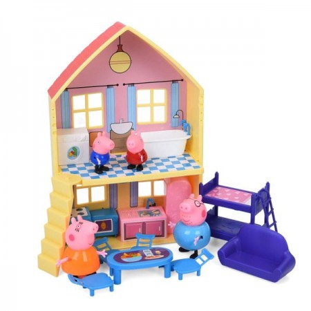 Кукольный домик BabyToys YQ7507, 2 этажа с мебелью Кукольный домик BabyToys YQ7507, 2 этажа с мебелью