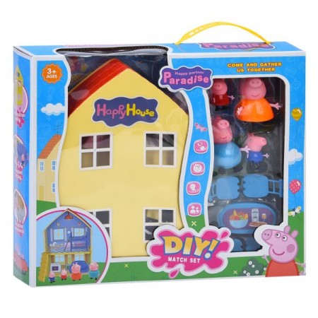 Кукольный домик BabyToys YQ7507, 2 этажа с мебелью Кукольный домик BabyToys YQ7507, 2 этажа с мебелью
