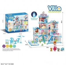 Кукольный домик BabyToys 556-78A с куклой и мебелью