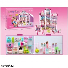 Кукольный домик BabyToys 6868A с мебелью и куклами