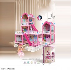 Кукольный домик BabyToys 8816-3 с куклой и мебелью
