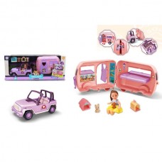 Машинка для куклы BabyToys SS111A дом на колесах со звуком Машинка для куклы BabyToys SS111A дом на колесах со звуком