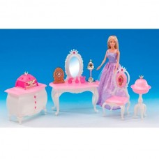 Мебель для кукол BabyToys 1208 трюмо стул комод пластик Мебель для кукол BabyToys 1208 трюмо стул комод пластик