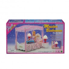 Кроватка для кукол BabyToys со светом и лампой, 32 см