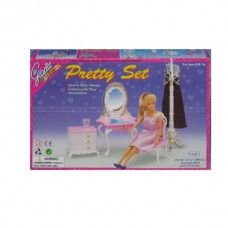 Мебель для кукол BabyToys 2315 трюмо комод стул пластик Мебель для кукол BabyToys 2315 трюмо комод стул пластик