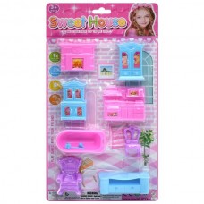 Аксесуари для ляльок BabyToys 877A-42 меблі набір 8 предметів Аксесуари для ляльок BabyToys 877A-42 меблі набір 8 предметів
