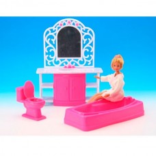 Ванна для кукол BabyToys 94013 пластиковая набор мебели Ванна для кукол BabyToys 94013 пластиковая набор мебели