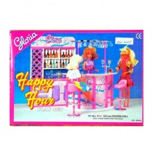 Мебель для кукол BabyToys 98006 кафе-бар с витриной и стульями Мебель для кукол BabyToys 98006 кафе-бар с витриной и стульями