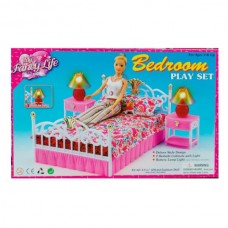 Спальня для кукол BabyToys 99001 со светом и мебелью Спальня для кукол BabyToys 99001 со светом и мебелью