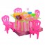 Їдальня для ляльок BabyToys A8-67 зі стільцями та приборами Їдальня для ляльок BabyToys A8-67 зі стільцями та приборами