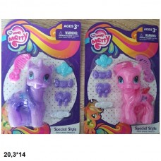 Лошадка-единорог BabyToys P117 пластмассовая для девочки Лошадка-единорог BabyToys P117 пластмассовая для девочки