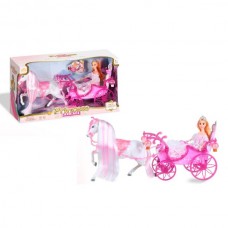 Карета для куклы BabyToys 159 со светом 32см Карета для куклы BabyToys 159 со светом 32см