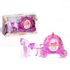 Карета для кукол BabyToys 180 со светом на батарейках Карета для кукол BabyToys 180 со светом на батарейках