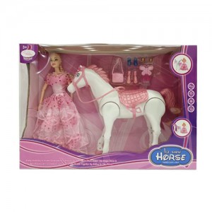 Лошадь 707 шарнирная, 33 см, кукла шарнирная, 28 см, аксессуары