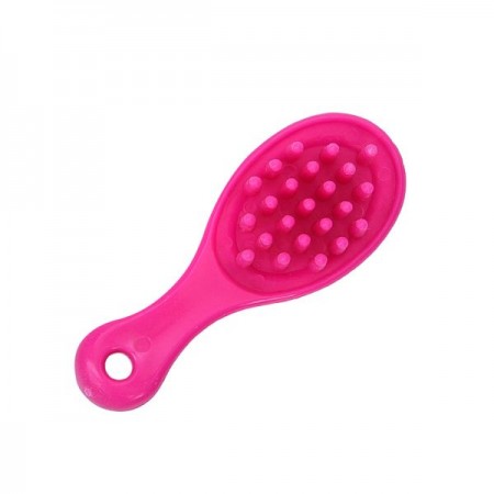 Флокована конячка BabyToys 88147 з гребінцем, 11см Флокована конячка BabyToys 88147 з гребінцем, 11см