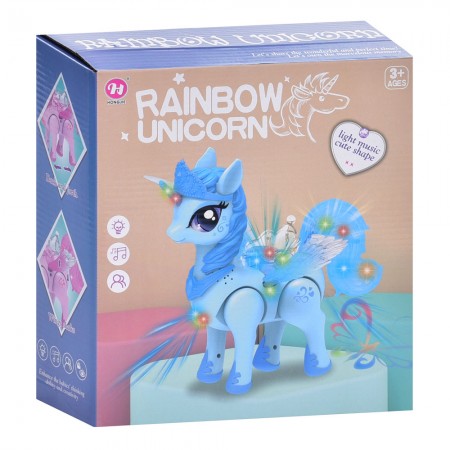 Интерактивный единорог BabyToys HJ708 с музыкой и светом Интерактивный единорог BabyToys HJ708 с музыкой и светом