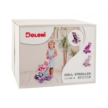 Коляска для кукол с шезлонгом 0122/04, 58 см, трансформируется, Doloni Toys Коляска для кукол с шезлонгом 0122/04, 58 см, трансформируется, Doloni Toys