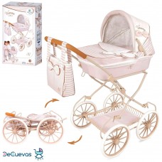 Коляска для куклы DeCuevas 80078 металлическая с сумкой
