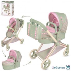 Коляска для кукол трансформер BabyToys 81768 с люлькой