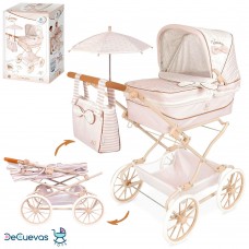 Коляска для кукол DeCuevas 82078 с сумкой и корзиной