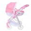 Коляска для кукол BabyToys 9643-1 трансформер с люлькой металлическая Коляска для кукол BabyToys 9643-1 трансформер с люлькой металлическая