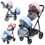 Коляска для кукол BabyToys 9708 металлическая с корзиной