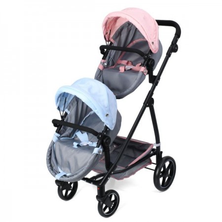 Коляска для кукол BabyToys 9708 металлическая с корзиной Коляска для кукол BabyToys 9708 металлическая с корзиной