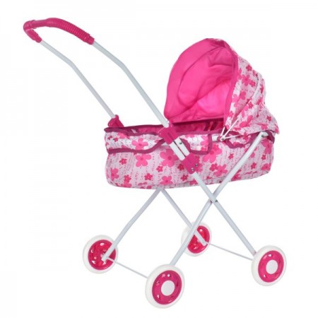 Коляска для куклы BabyToys M 0595 классическая с сумкой Коляска для куклы BabyToys M 0595 классическая с сумкой