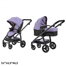 Коляска для кукол Carrello Ultra 9696 металл фиолетовая Коляска для кукол Carrello Ultra 9696 металл фиолетовая