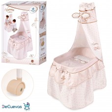 Кроватка для куклы DeCuevas 51078 с балдахином металл