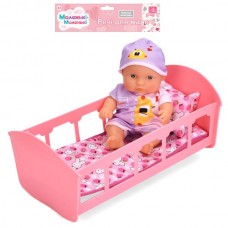 Кроватка для куклы Limo Toy C-02 с матрасом и подушкой