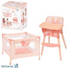 Игровой набор BabyToys 40074 стульчик и манеж для кукол