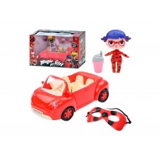 Игровой набор кукла с авто и маской TM531, машинка 26 см (цена за 1 шт)