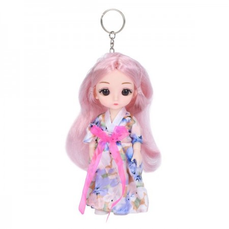 Брелок-кукла шарнирная 15см BabyToys 6-02 для девочки Брелок-кукла шарнирная 15см BabyToys 6-02 для девочки