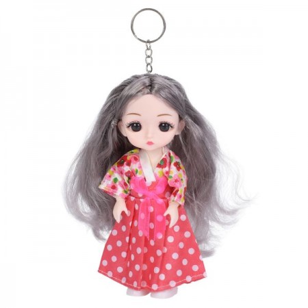 Брелок-кукла шарнирная 15см BabyToys 6-02 для девочки Брелок-кукла шарнирная 15см BabyToys 6-02 для девочки