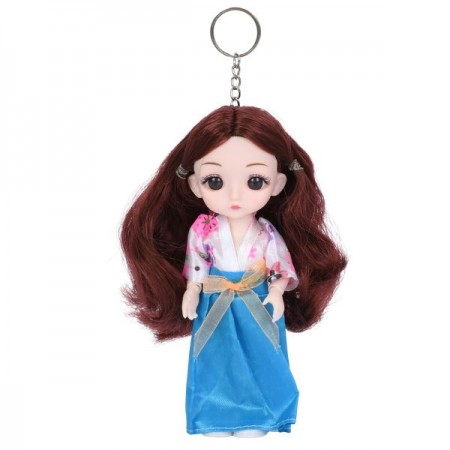 Брелок-кукла шарнирная 15см BabyToys 6-02 для девочки Брелок-кукла шарнирная 15см BabyToys 6-02 для девочки