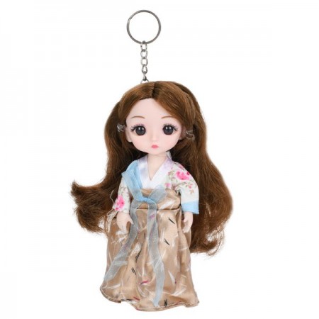 Брелок-кукла шарнирная 15см BabyToys 6-02 для девочки Брелок-кукла шарнирная 15см BabyToys 6-02 для девочки