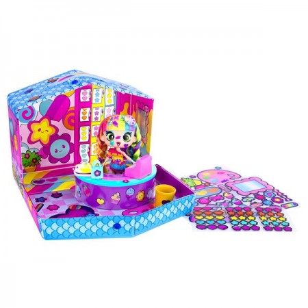 Игровой набор Decora Girlz с куклой 13 см Дизайнерский магазин наклейок D1009