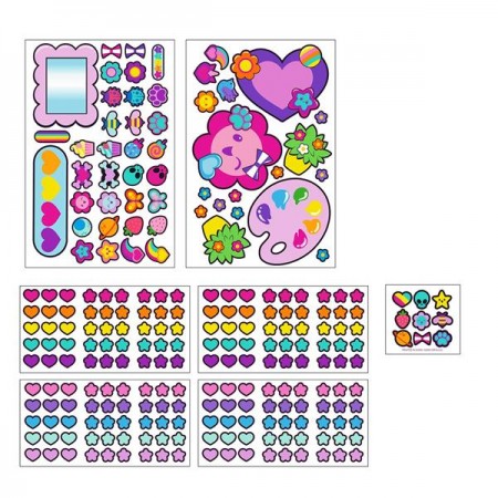 Игровой набор Decora Girlz с куклой 13 см Дизайнерский магазин наклейок D1009