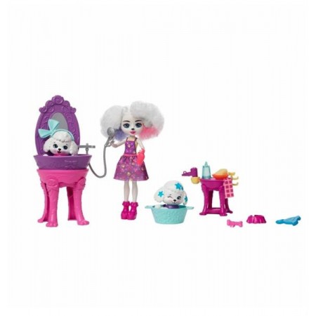 Игровой набор Enchantimals Салон красоты белого пуделя HHC20
