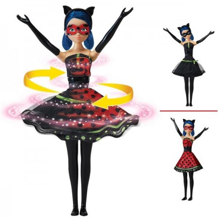 Интерактивная кукла Miraculous Леди Баг и Супер-Кот Дизайнерское перевоплощение Леди Баг 26 см 