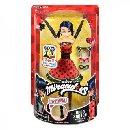 Интерактивная кукла Miraculous Леди Баг и Супер-Кот Дизайнерское перевоплощение Леди Баг 26 см 