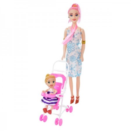 Кукла BabyToys 11039 26см с дочкой и коляской Кукла BabyToys 11039 26см с дочкой и коляской