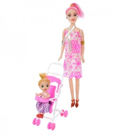 Кукла BabyToys 11039 26см с дочкой и коляской Кукла BabyToys 11039 26см с дочкой и коляской