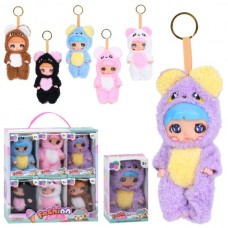 Кукла-брелок BabyToys 221E 12см, набор 6 видов для девочки Кукла-брелок BabyToys 221E 12см, набор 6 видов для девочки