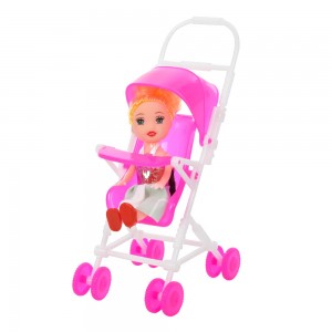 Кукла 262-18 10см, с коляскойке
